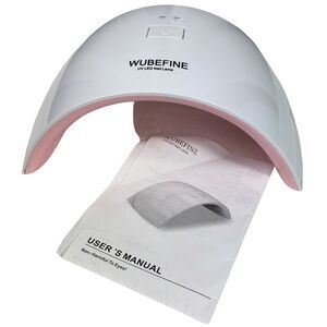 Wubefine UV LED Nail Lamp with Timers and Instruction Manual Gel Nails